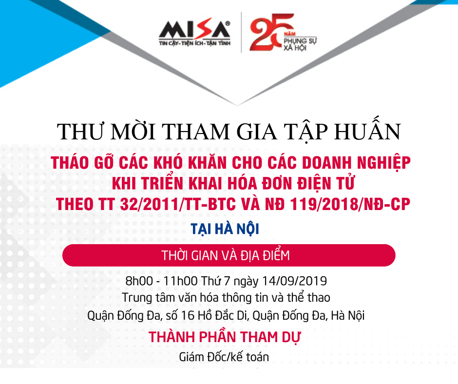 Tập huấn hóa đơn điện tử tại Hà Nội