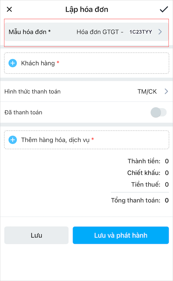 app misa meinvoice mobile tự động cập nhật ký hiệu hóa đơn mới khi sang năm 2023