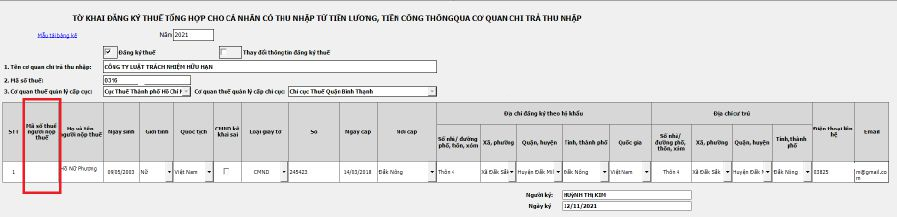 đăng ký mã số thuế cá nhân bằng phần mềm htkk