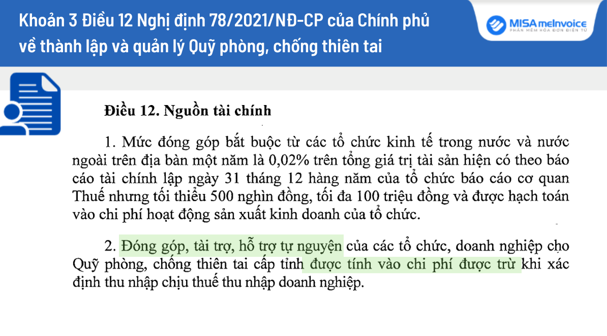 Văn bản Nghị định số 78/2021/NĐ-CP ban hành ngày 01/08/2021 của Chính phủ về thành lập và quản lý Quỹ phòng, chống thiên tai