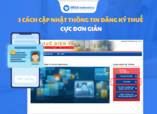 cập nhật thông tin đăng ký thuế