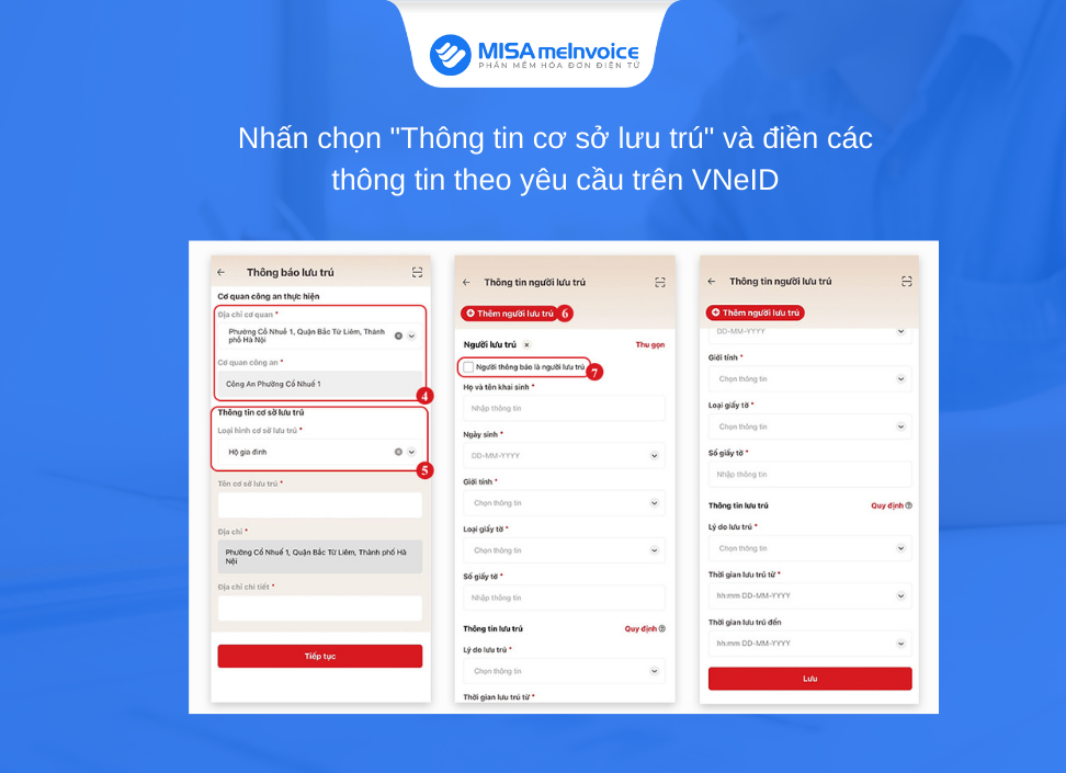 đăng ký tạm trú online trên ứng dụng vneid