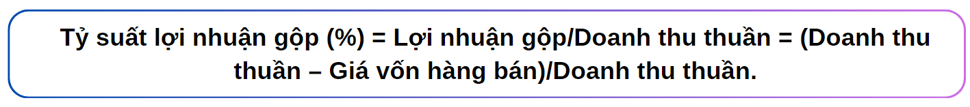 tỷ suất lợi nhuận gộp