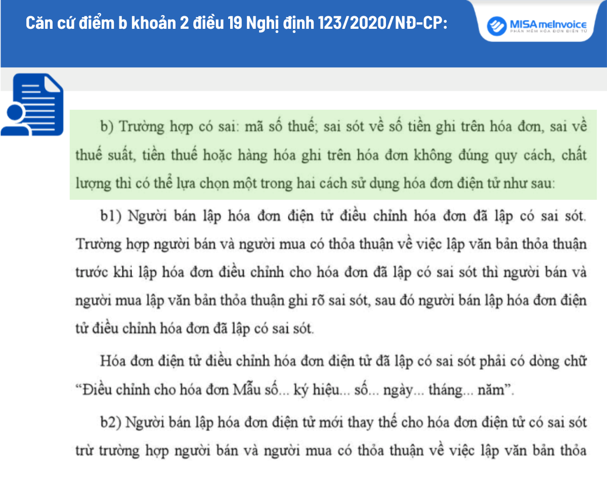 hóa đơn điều chỉnh kê khai vào kỳ nào